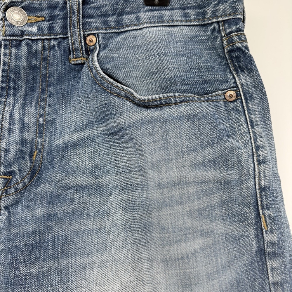American Eagle Mens Distressed Cut Off Denim Shorts Blue Size 33 Slim Straight - Picture 6 of 13